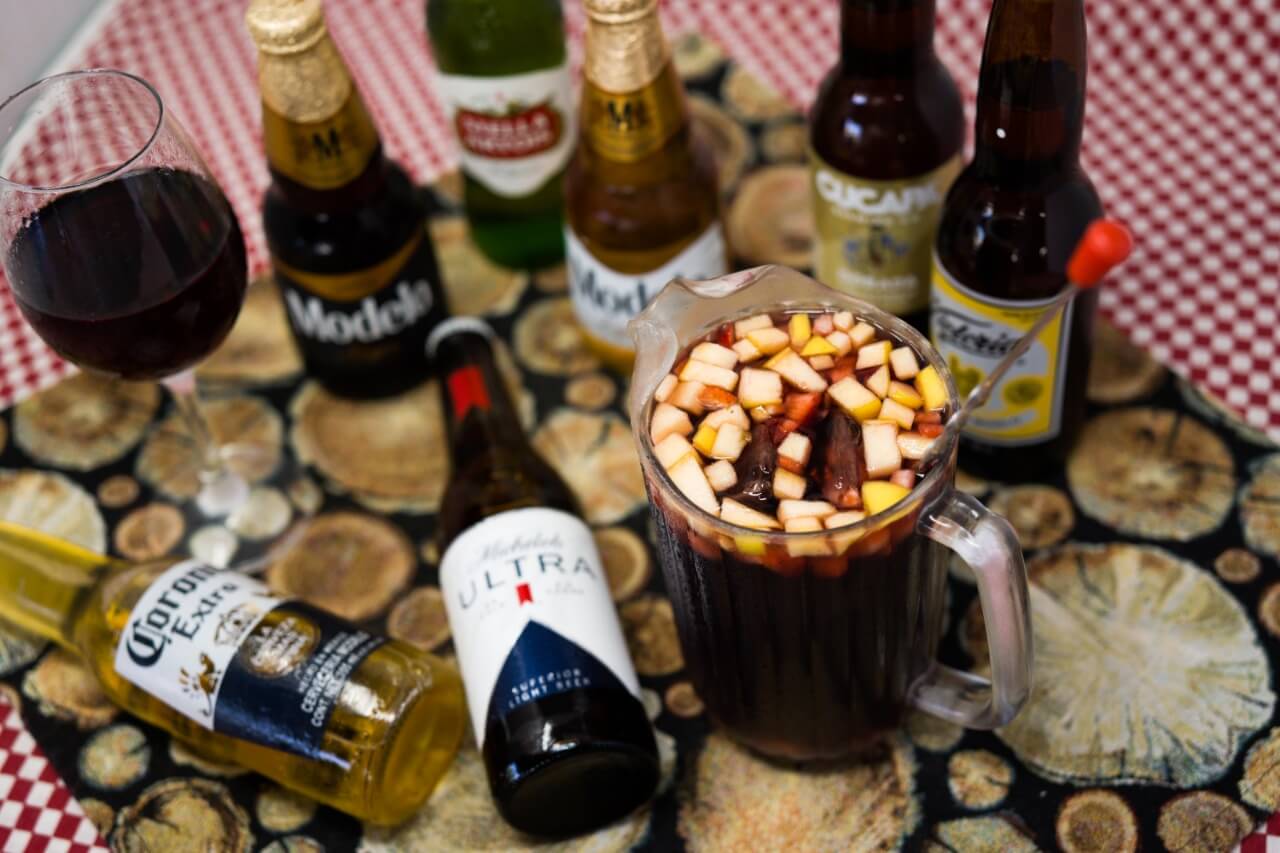 Bebidas Europizza, clericot, cervezas